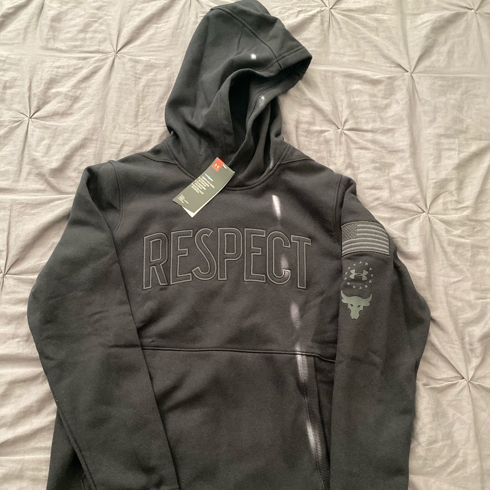 PROJECT ROCK UA RESPECT Hoodie - Mens Size M
